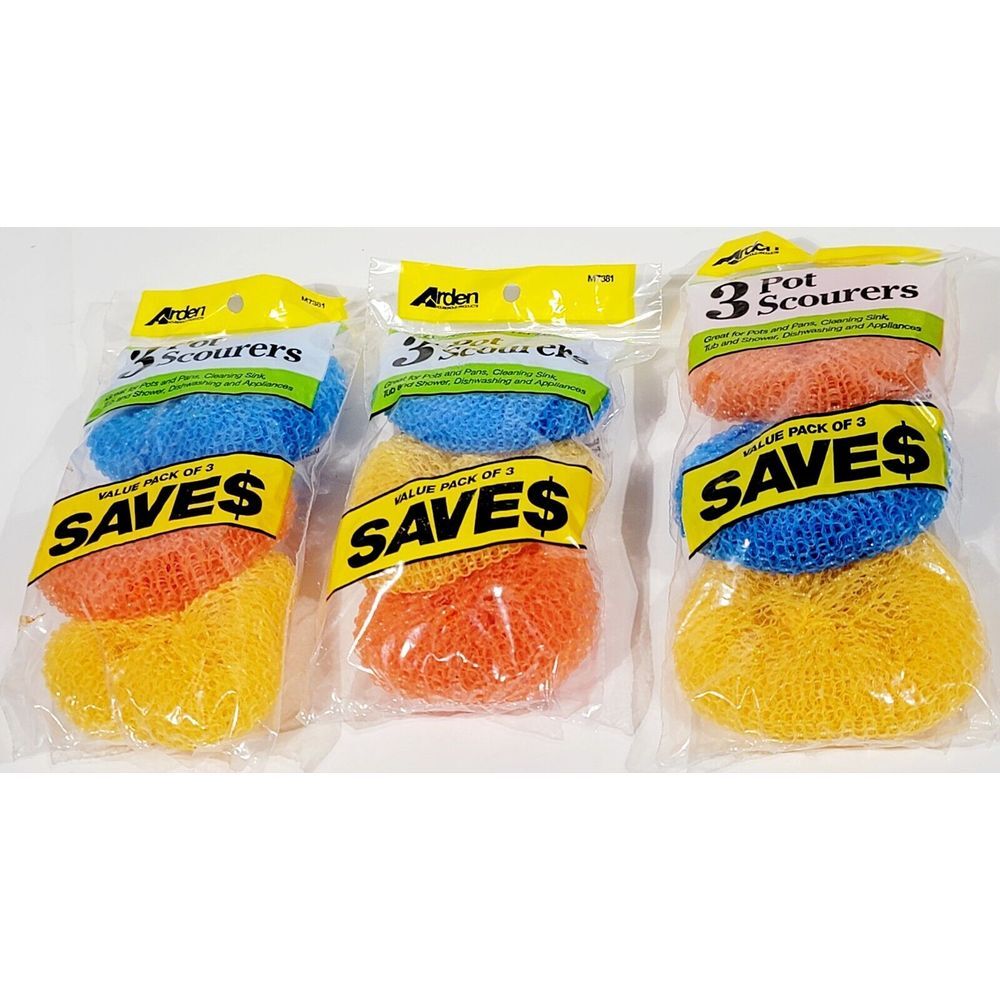 New - Kitchen Dish Pot Pan Plastic Mesh Scouring Washing Cleaning Scrubber